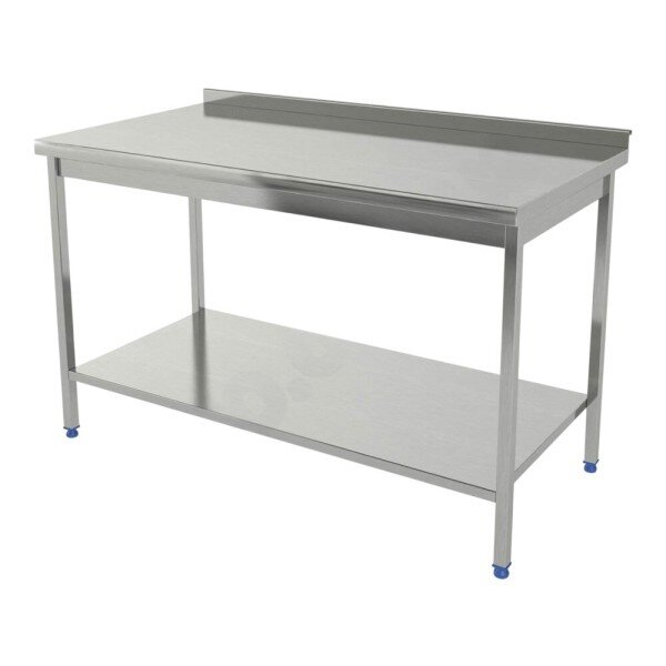 Стіл з бортом і полицею 500х500х850 image