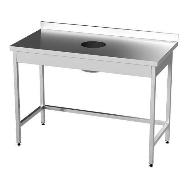 Стіл з бортом та отвором 1000х600х850 image