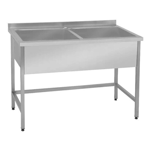 Ванна мийна 2-секційна з бортом 900х600х885 image